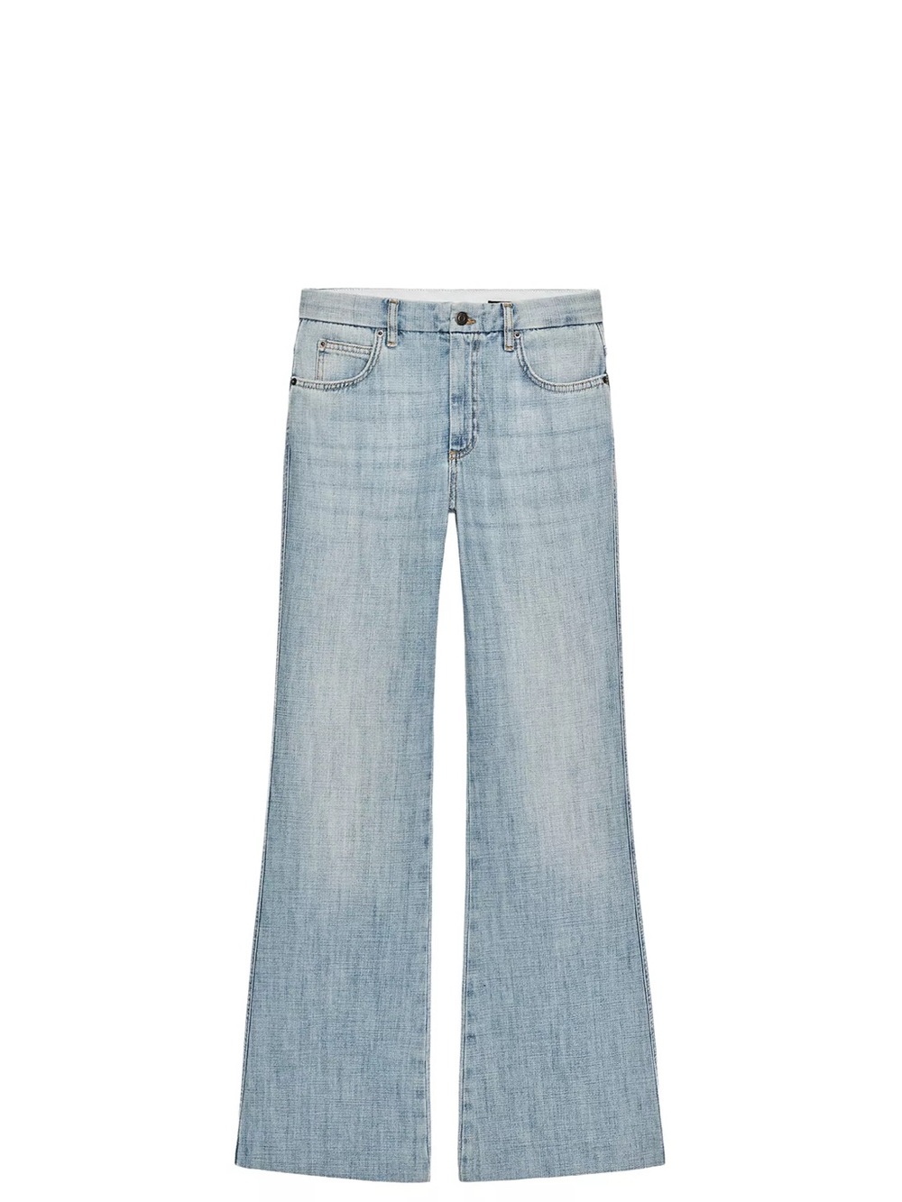 Zara Light Blue Wide-Leg Jeans